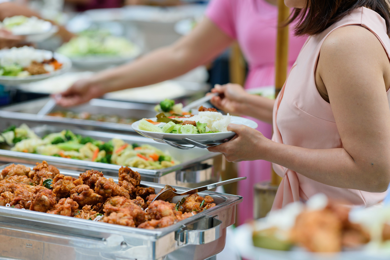 buffet at a children's party