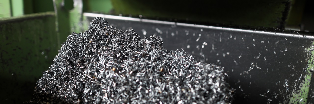 Metal shavings from a factory