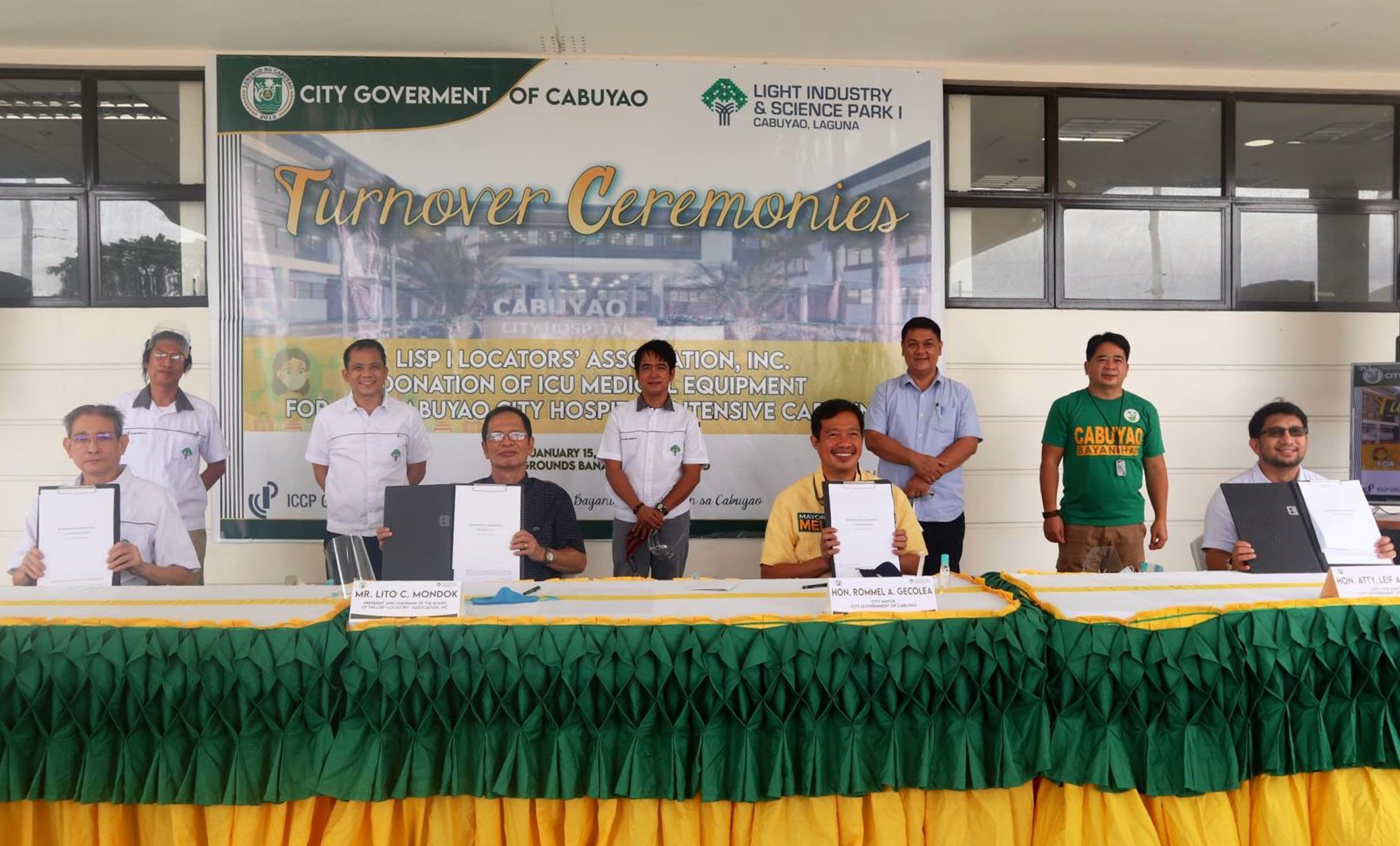 LISP I Locators’ Association, Inc. donates two ICU stations  to Cabuyao City Hospital